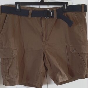 Sonoma 100% Cotton Cargo Shorts Size 46 Brown